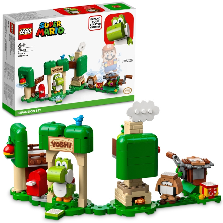 LEGO Super Mario - Yoshi presenthus Expansion 71406 i gruppen LEKER, BARN OG BABY / Leker / Byggeleker / Lego hos TP E-commerce Nordic AB (C11904)