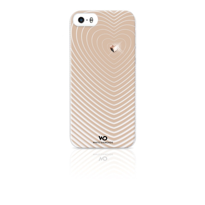 White Diamonds WHITE-DIAMONDS Heartbeat Gull iPhone 5/5s/SE i gruppen SMARTTELEFON & NETTBRETT / Mobilbeskyttelse / Apple / iPhone 5/5S/SE / Deksel hos TP E-commerce Nordic AB (C12095)