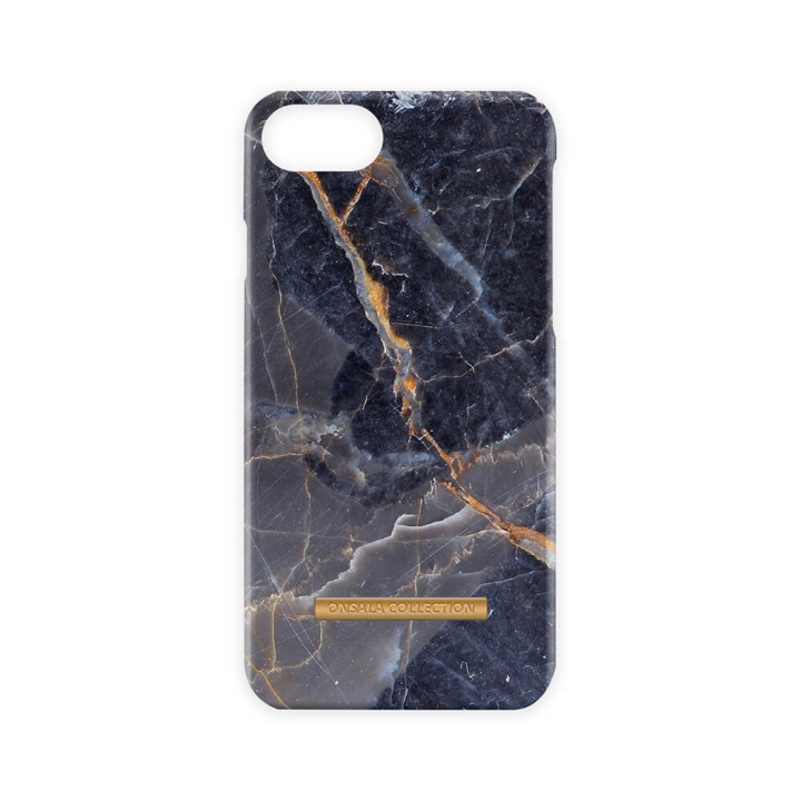 Onsala COLLECTION Mobilskal Shine Grey Marble iPhone 6/7/8/SE i gruppen SMARTTELEFON & NETTBRETT / Mobilbeskyttelse / Apple / iPhone 8 / Deksel hos TP E-commerce Nordic AB (C12104)