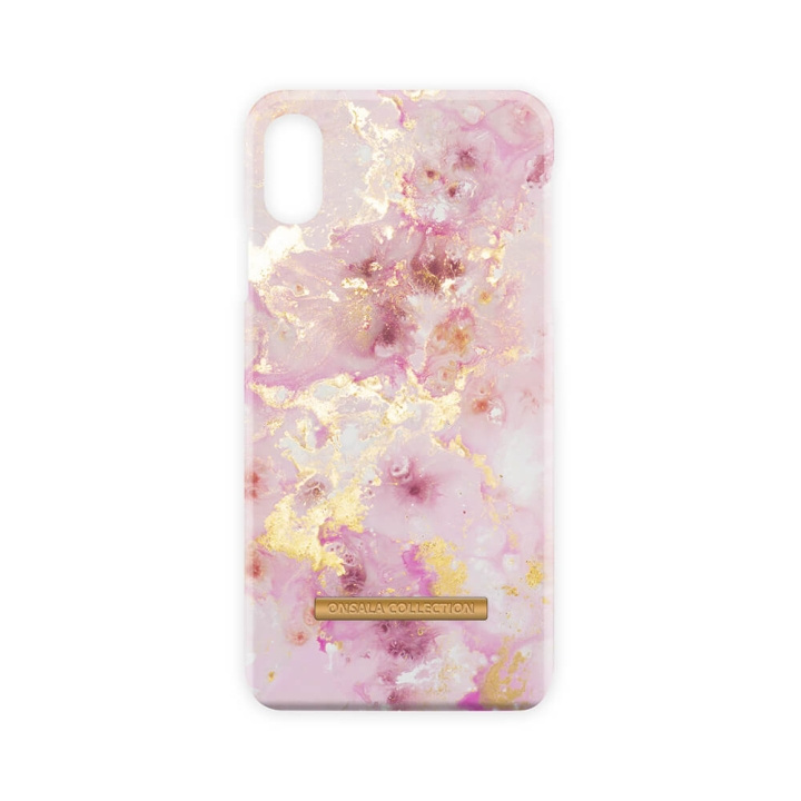 ONSALA COLLECTION Mobildeksel Shine RoseGold Marble iPhoneXs Max i gruppen SMARTTELEFON & NETTBRETT / Mobilbeskyttelse / Apple / iPhone XS Max / Deksel hos TP E-commerce Nordic AB (C12125)