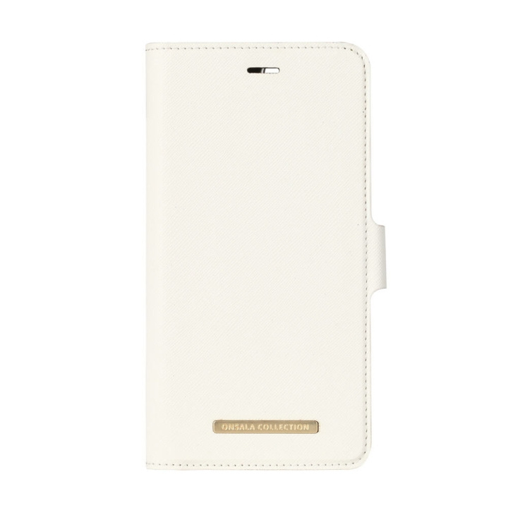 Onsala COLLECTION Mobilfodral Saffiano White iPhone 6/7/8 Plus i gruppen SMARTTELEFON & NETTBRETT / Mobilbeskyttelse / Apple / iPhone 8 Plus / Flippdeksel hos TP E-commerce Nordic AB (C12157)