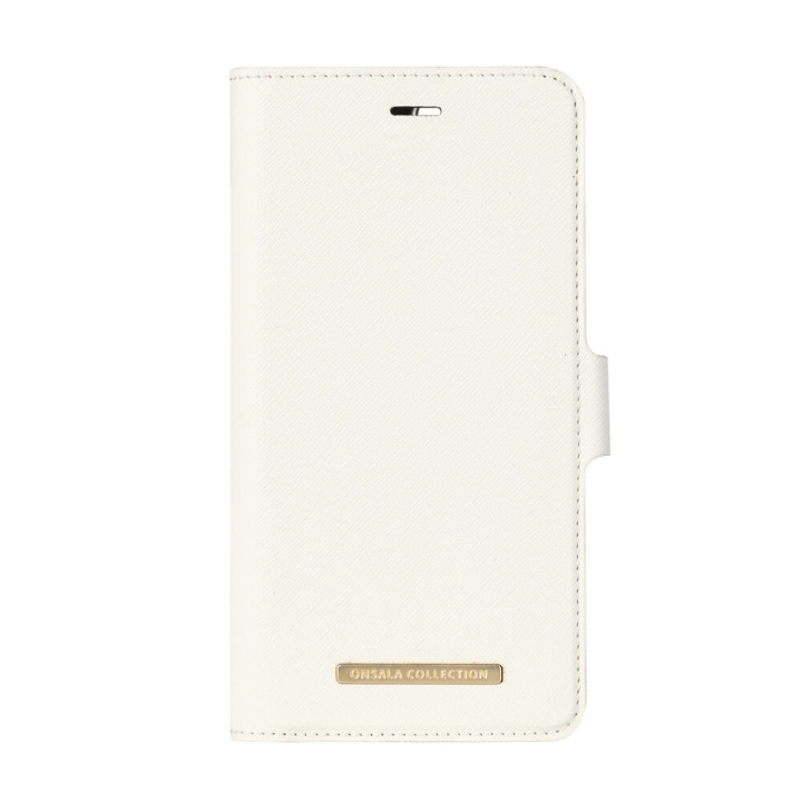 ONSALA COLLECTION Lommebokveske Saffiano White iPhone6/7/8 Plus i gruppen SMARTTELEFON & NETTBRETT / Mobilbeskyttelse / Apple / iPhone 8 Plus / Flippdeksel hos TP E-commerce Nordic AB (C12157)