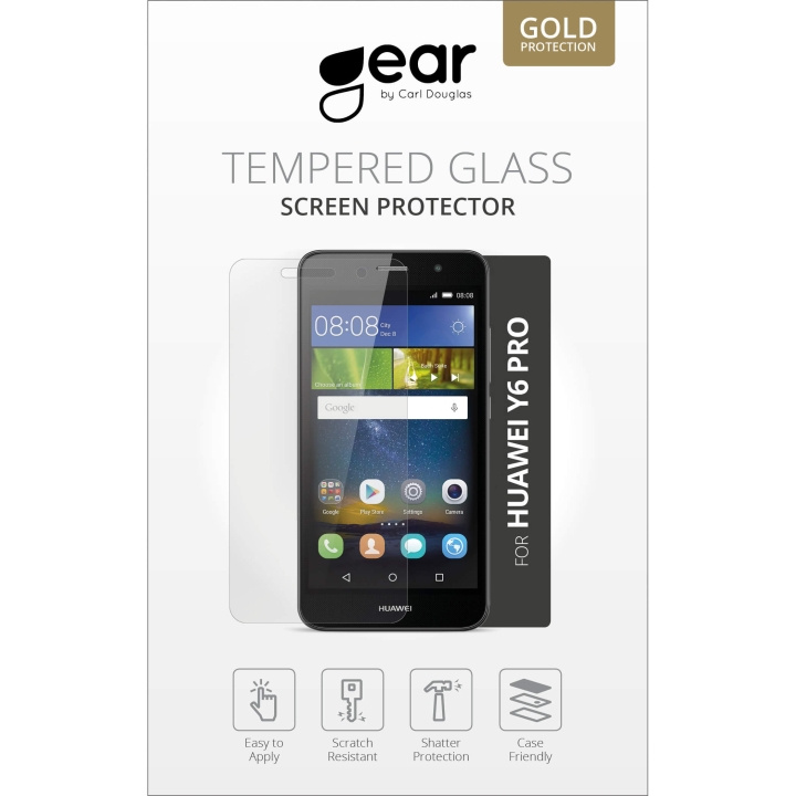 Gear Härdat Glas 2.5D Huawei Y6 Pro i gruppen SMARTTELEFON & NETTBRETT / Mobilbeskyttelse / Huawei/Honor hos TP E-commerce Nordic AB (C12371)