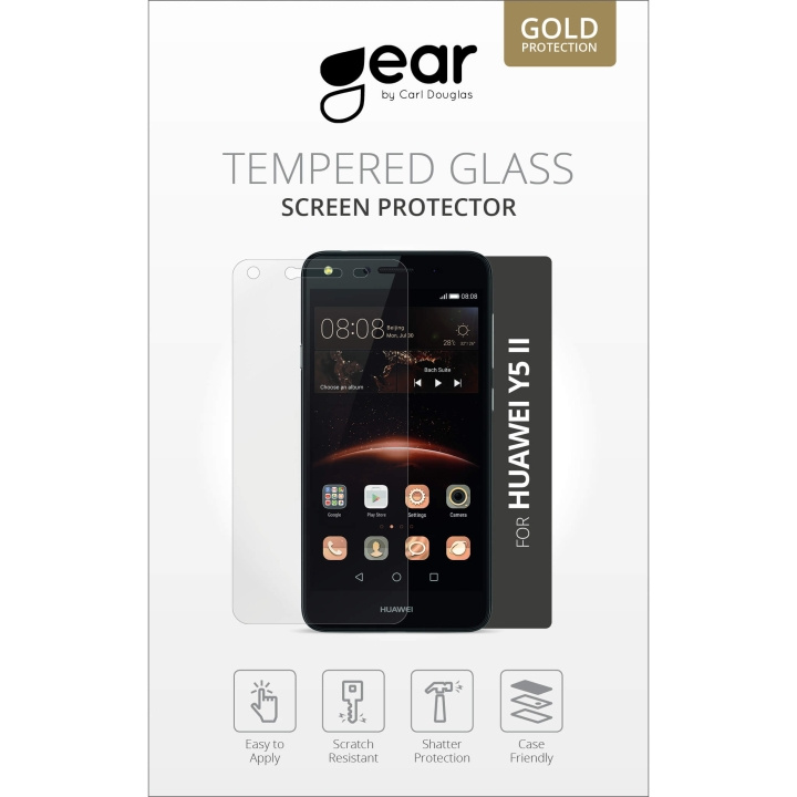 GEAR Herdet Glass 2.5D Huawei Y5 version2 i gruppen SMARTTELEFON & NETTBRETT / Mobilbeskyttelse / Huawei hos TP E-commerce Nordic AB (C12372)