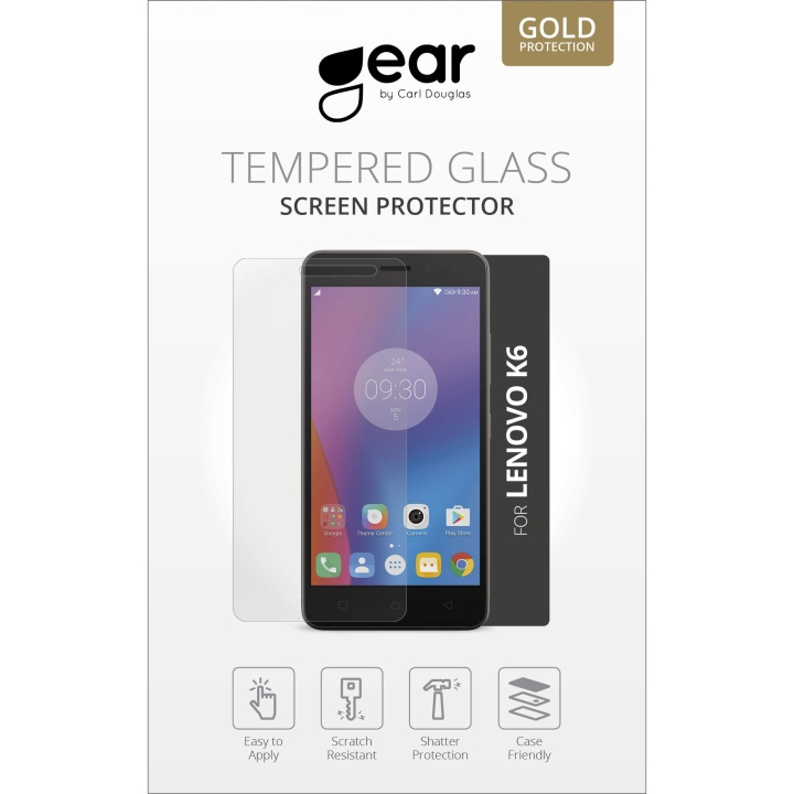Gear Härdat Glas 2.5D Lenovo K6 i gruppen SMARTTELEFON & NETTBRETT / Mobilbeskyttelse / Andre modeller hos TP E-commerce Nordic AB (C12373)