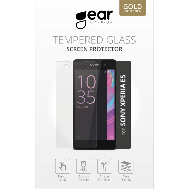 GEAR Herdet Glass 2.5D Sony Xperia E5 i gruppen SMARTTELEFON & NETTBRETT / Mobilbeskyttelse / Sony hos TP E-commerce Nordic AB (C12375)