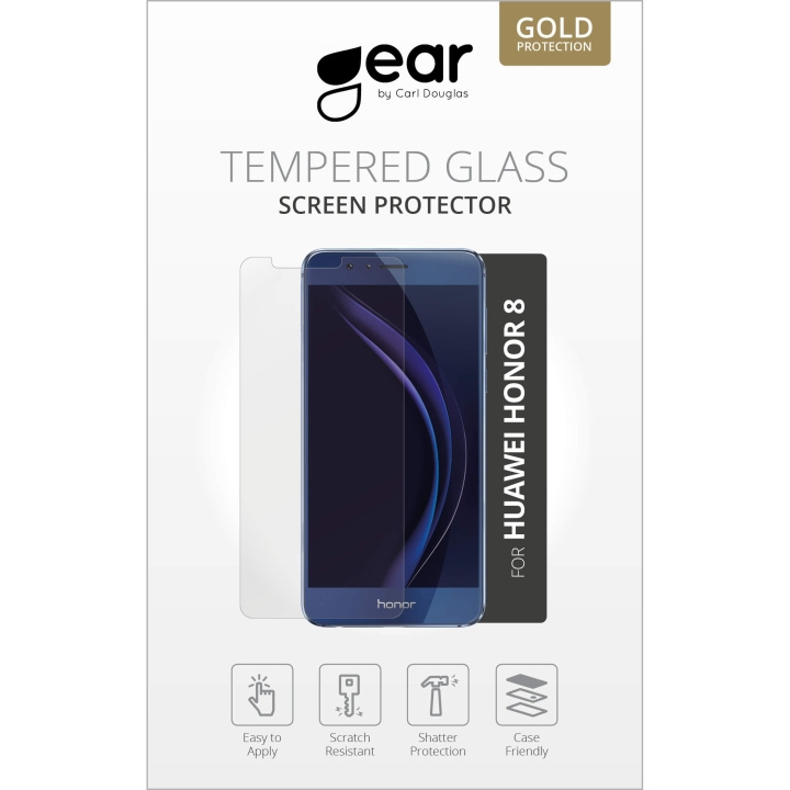GEAR Herdet Glass 2.5D Huawei Honor 8 i gruppen SMARTTELEFON & NETTBRETT / Mobilbeskyttelse / Huawei hos TP E-commerce Nordic AB (C12383)