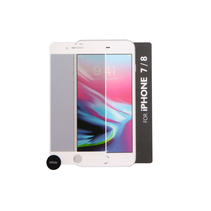 Gear Härdat Glas 3D Gum Full Cover Vit iPhone 6/7/8/SE Incl. Monteringsram i gruppen SMARTTELEFON & NETTBRETT / Mobilbeskyttelse / Apple / iPhone 8 / Skjermbeskyttelse hos TP E-commerce Nordic AB (C12410)