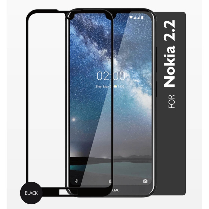 GEAR Herdet Glass 2,5D Full Cover Nokia 2.2 i gruppen SMARTTELEFON & NETTBRETT / Mobilbeskyttelse / Nokia/Microsoft hos TP E-commerce Nordic AB (C12422)