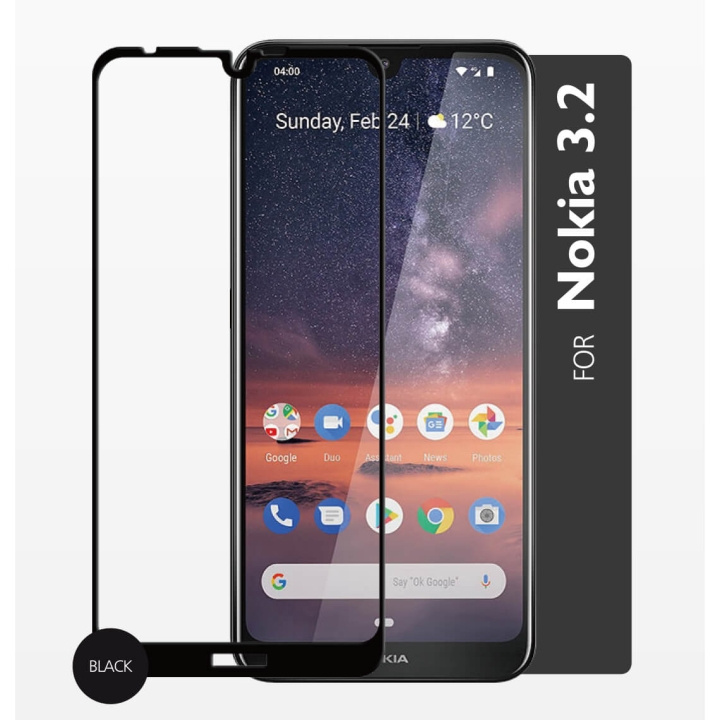 Gear Härdat Glas 2,5D Full Cover Nokia 3.2 i gruppen SMARTTELEFON & NETTBRETT / Mobilbeskyttelse / Nokia/Microsoft hos TP E-commerce Nordic AB (C12423)