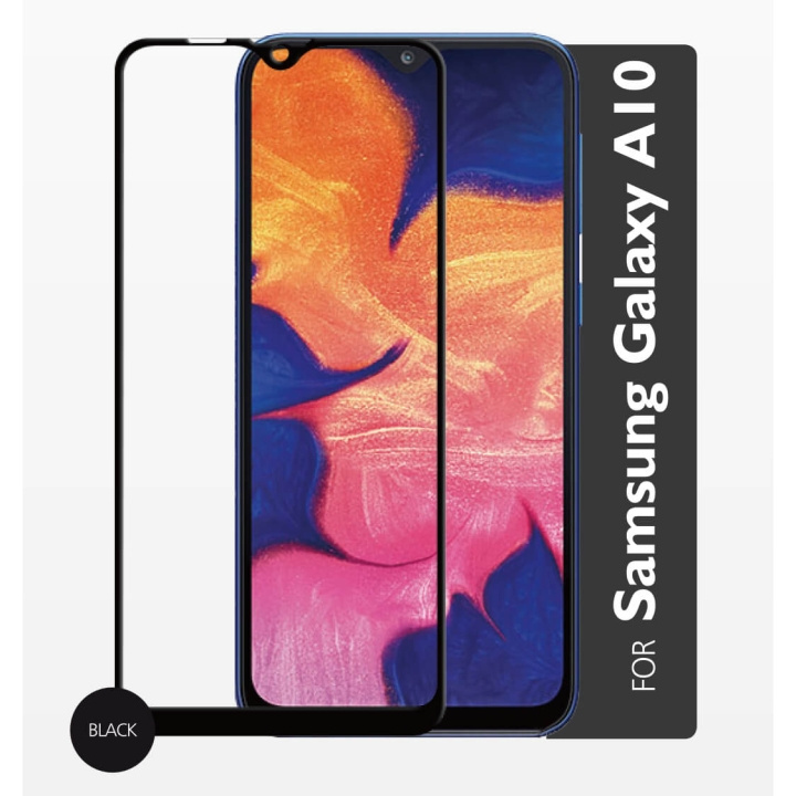 Gear Härdat Glas 2,5D Full Cover Samsung A10 2019 i gruppen SMARTTELEFON & NETTBRETT / Mobilbeskyttelse / Samsung hos TP E-commerce Nordic AB (C12425)