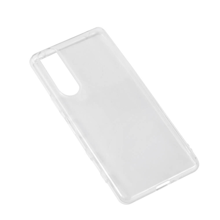 Gear Mobilskal Transparent TPU Xperia 5 III i gruppen SMARTTELEFON & NETTBRETT / Mobilbeskyttelse / Sony hos TP E-commerce Nordic AB (C12570)