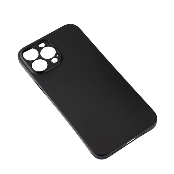 Gear Mobilecover Ultraslim SOLID BLACK iPhone 13 Pro Max i gruppen SMARTTELEFON & NETTBRETT / Mobilbeskyttelse / Apple / iPhone 13 Pro Max / Deksel hos TP E-commerce Nordic AB (C12577)