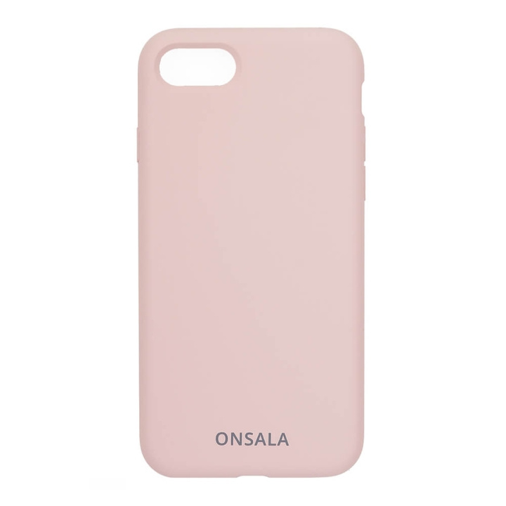 Onsala Mobilskal Silikon Sand Pink iPhone 6/7/8/SE i gruppen SMARTTELEFON & NETTBRETT / Mobilbeskyttelse / Apple / iPhone 8 / Deksel hos TP E-commerce Nordic AB (C12587)