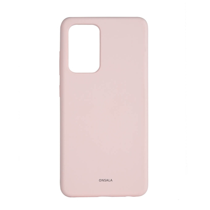 ONSALA Mobildeksel Silikon Sand Pink - Samsung A52/A52s 4G/5G i gruppen SMARTTELEFON & NETTBRETT / Mobilbeskyttelse / Samsung hos TP E-commerce Nordic AB (C12595)