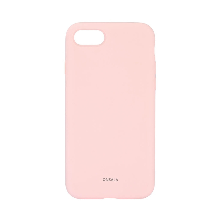 Onsala Mobildeksel Silikon Chalk Pink - iPhone 6/7/8/SE i gruppen SMARTTELEFON & NETTBRETT / Mobilbeskyttelse / Apple / iPhone 8 / Deksel hos TP E-commerce Nordic AB (C12599)