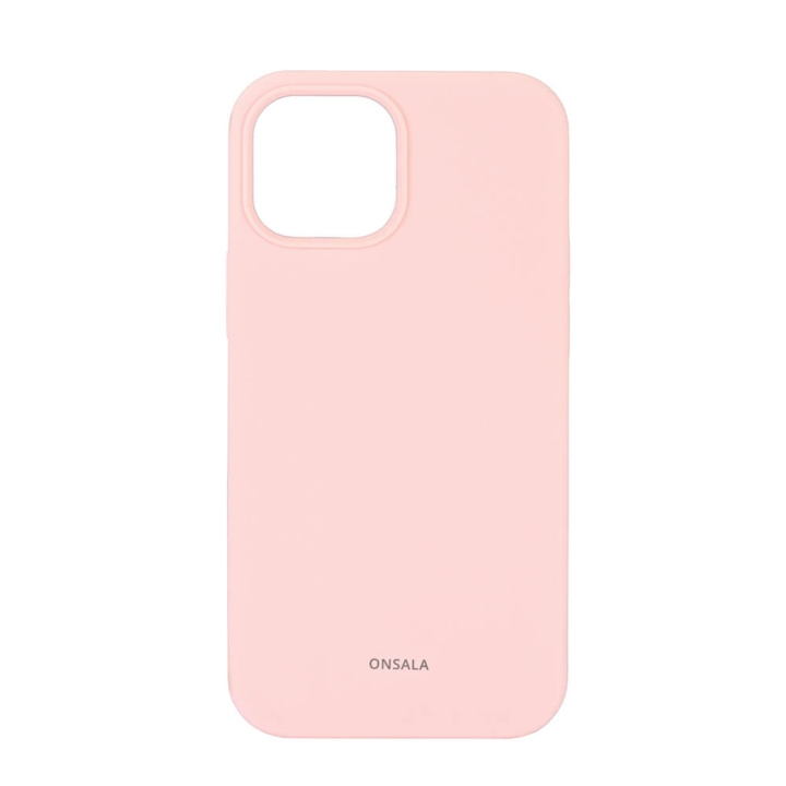 ONSALA Mobildeksel Silikon Chalk Pink - iPhone 13 Mini i gruppen SMARTTELEFON & NETTBRETT / Mobilbeskyttelse / Apple / iPhone 13 Mini / Deksel hos TP E-commerce Nordic AB (C12607)