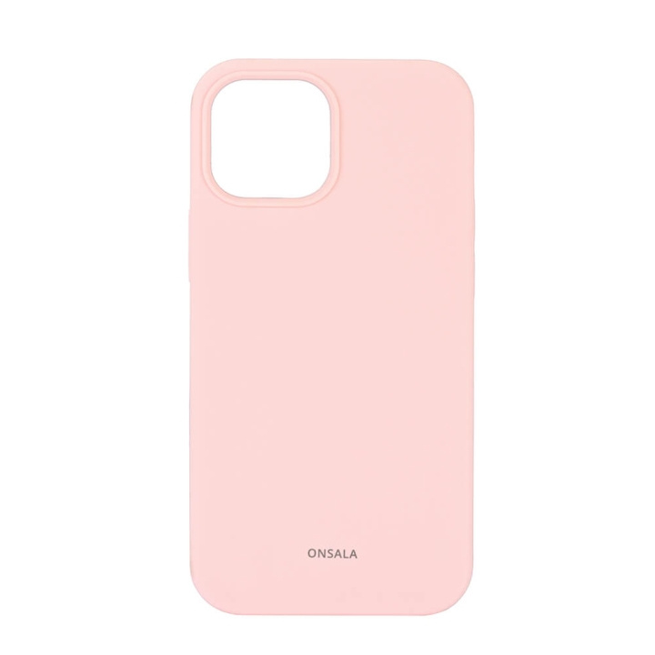 Onsala Mobildeksel Silikon Chalk Pink - iPhone 13 Mini i gruppen SMARTTELEFON & NETTBRETT / Mobilbeskyttelse / Apple / iPhone 13 Mini / Deksel hos TP E-commerce Nordic AB (C12607)