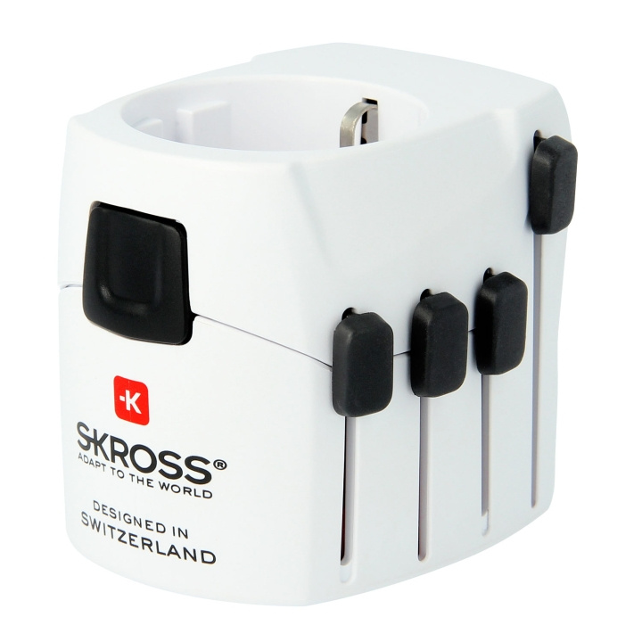  SKROSS World Adapter PRO, 3-polig i gruppen HJEM, HUS OG HAGE / El og belysning / Reiseadaptere hos TP E-commerce Nordic AB (C12750)