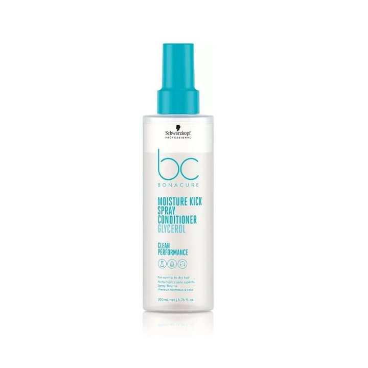 Schwarzkopf BC Moisture Kick Leave-In Spray Conditioner 200ml i gruppen HELSE OG SKJØNNHET / Hår & styling / Hårpleie / Balsam hos TP E-commerce Nordic AB (C12834)