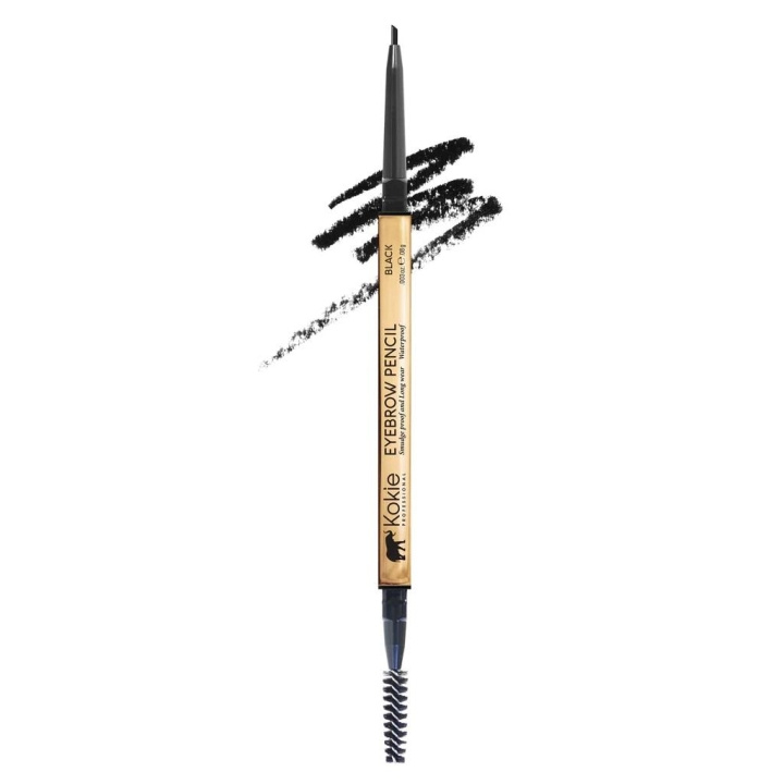 Kokie Cosmetics Kokie Micro-Fine Eyebrow Pencil Black i gruppen HELSE OG SKJØNNHET / Makeup / Øyne og øyebryn / Øyenbrynspenn hos TP E-commerce Nordic AB (C12873)