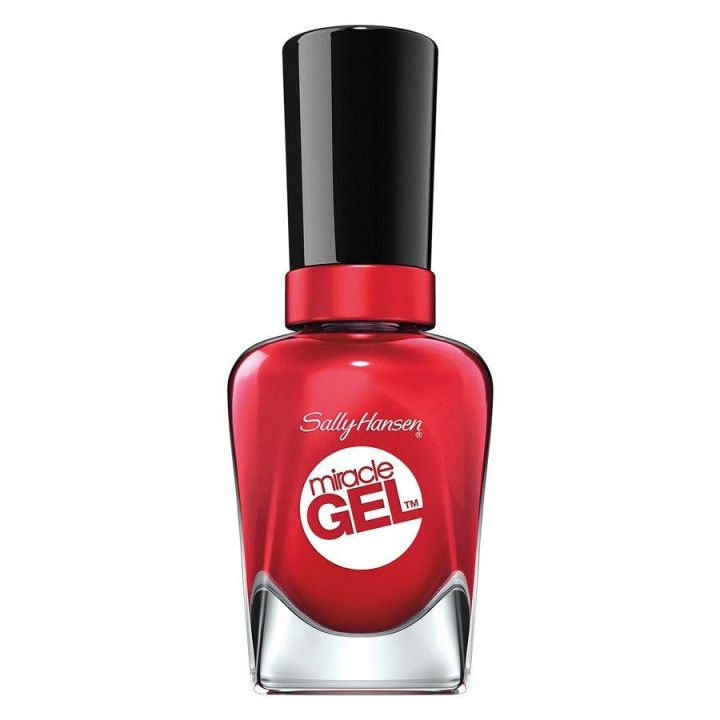 Sally Hansen Miracle Gel Neglelakk 14.7ml - 444 Off With Her Red! i gruppen HELSE OG SKJØNNHET / Manikyr/pedikyr / Neglelakk hos TP E-commerce Nordic AB (C12877)