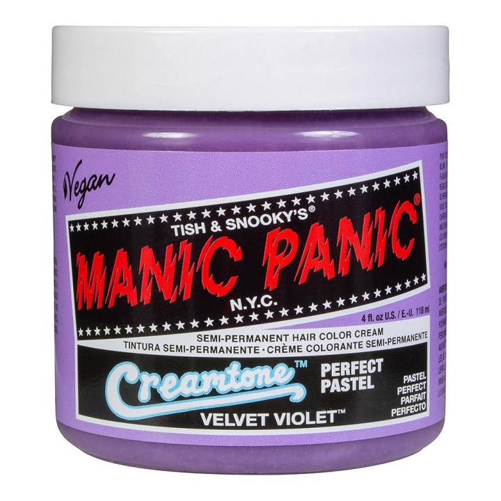 Manic Panic Classic Cream Pastel Velvet Violet i gruppen HELSE OG SKJØNNHET / Hår & styling / Hårpleie / Hårfarge / Hårfarge & Fargebombe hos TP E-commerce Nordic AB (C12910)