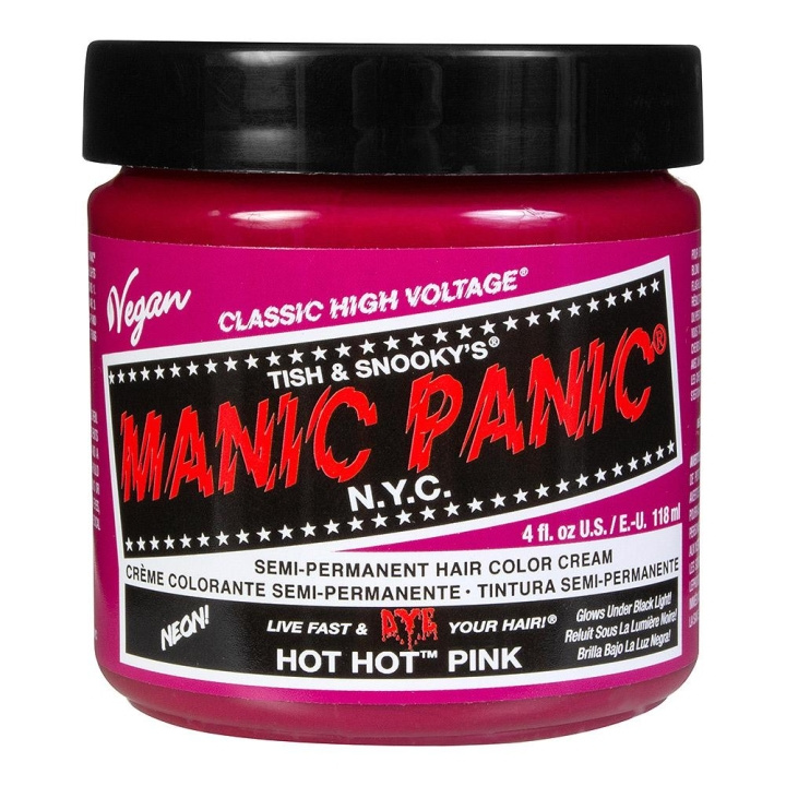 Manic Panic Classic Cream Hot Hot Pink 118 ml i gruppen HELSE OG SKJØNNHET / Hår & styling / Hårpleie / Hårfarge / Hårfarge & Fargebombe hos TP E-commerce Nordic AB (C12912)