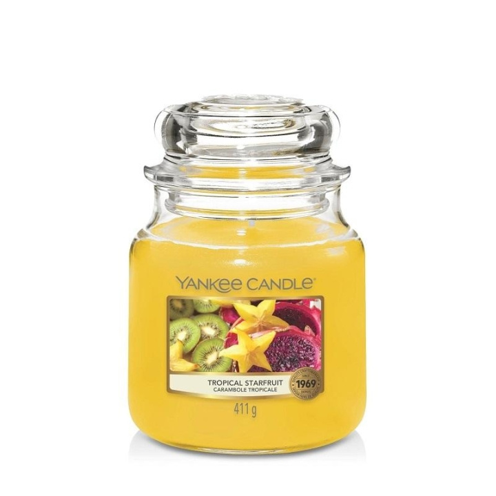 Yankee Candle Classic Medium Jar Tropical Starfruit 411g i gruppen HELSE OG SKJØNNHET / Duft og parfyme / Andre dufter / Duftlys hos TP E-commerce Nordic AB (C12948)