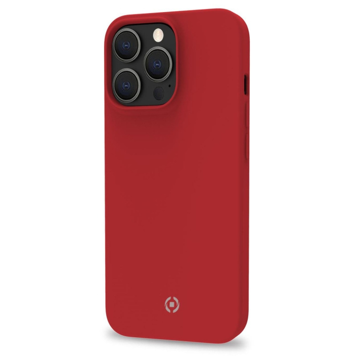 Celly Cromo Soft rubber case iPhone 14 Pro, Röd i gruppen SMARTTELEFON & NETTBRETT / Mobilbeskyttelse / Apple / iPhone 14 hos TP E-commerce Nordic AB (C12978)