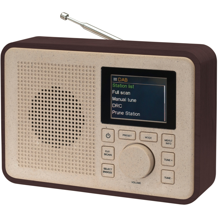 Denver DAB+&FM-Radio Delvis gjord av Bioplast i gruppen Elektronikk / Lyd & Bilde / Hjemmekino, HiFi og bærbar / Radio & Vekkerklokker / Radio hos TP E-commerce Nordic AB (C12979)