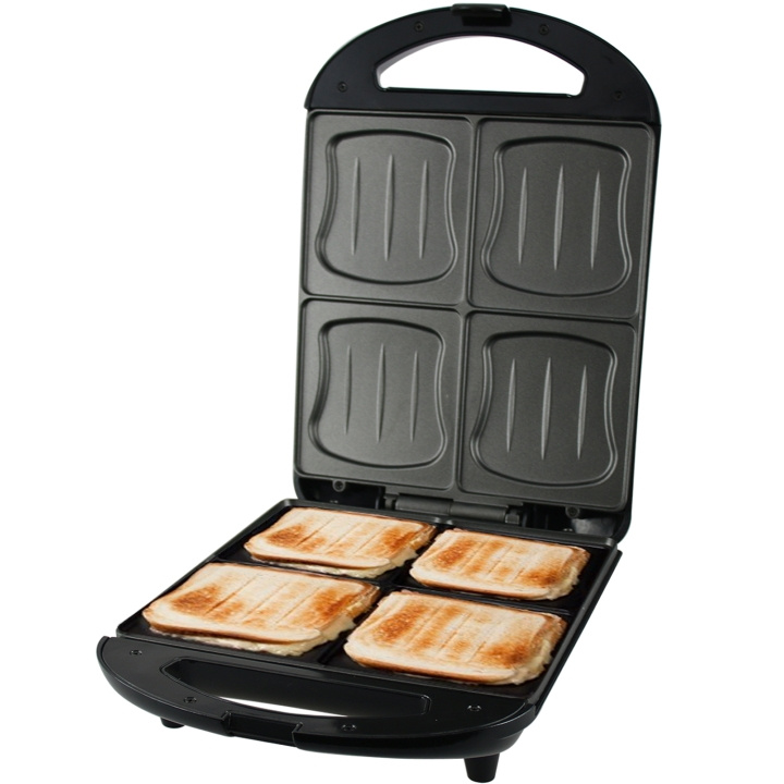 Emerio Sandwichgrill for 4 sandwicher XXL i gruppen HJEM, HUS OG HAGE / Husholdningsapparater / Brødristere og toastjern / Bordgriller & Raclette hos TP E-commerce Nordic AB (C13002)