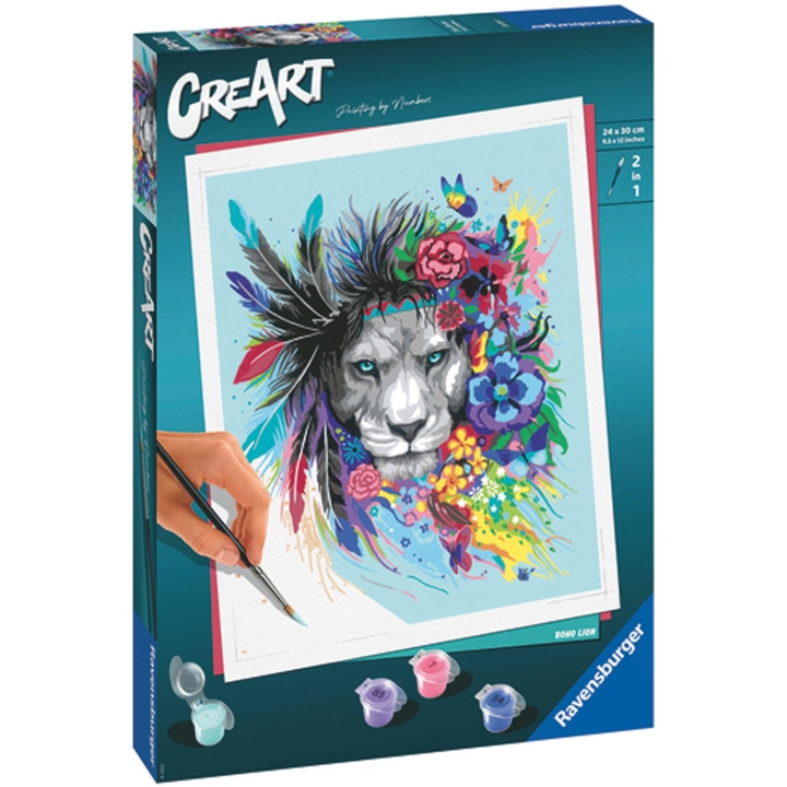 Ravensburger CreArt Boho Lion i gruppen LEKER, BARN OG BABY / Leker / Håndtverk hos TP E-commerce Nordic AB (C13038)