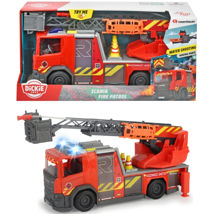 Dickie Scania Brannpatrulje i gruppen LEKER, BARN OG BABY / Leker / Lekebiler hos TP E-commerce Nordic AB (C13063)