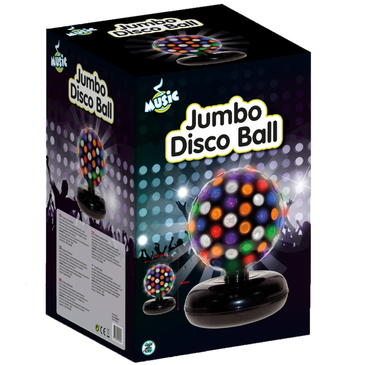 Music Jumbo Disco Ball 25 cm i gruppen LEKER, BARN OG BABY / Barnerom / Belysning / Bordlamper hos TP E-commerce Nordic AB (C13102)