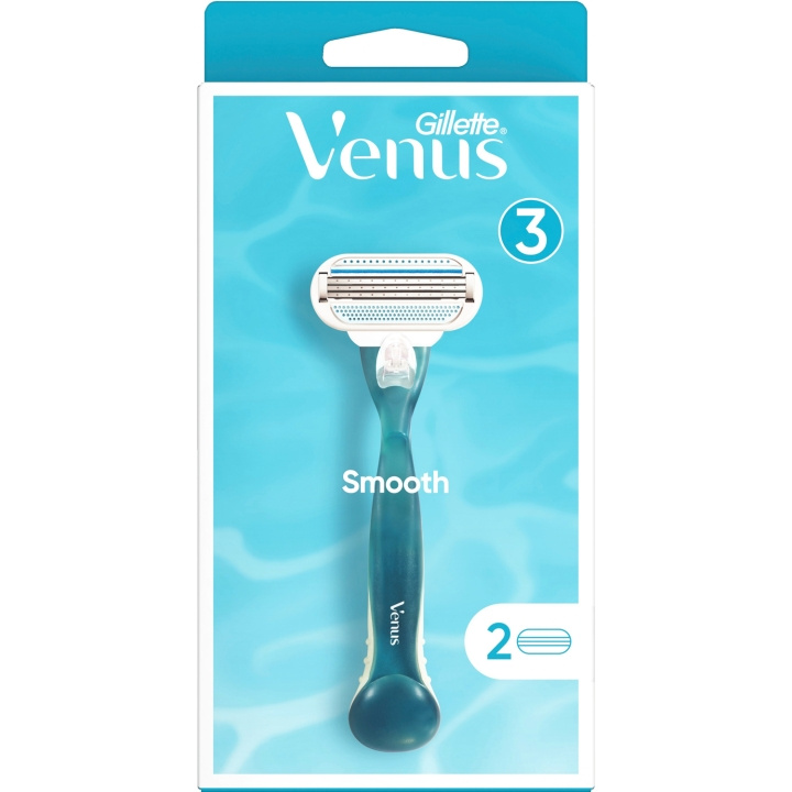 Gillette Venus Razor Smooth Razor 2 stk barberblader i gruppen HELSE OG SKJØNNHET / Hår & styling / Barbering og trimming / Barberhøvler og tilbehør hos TP E-commerce Nordic AB (C13119)