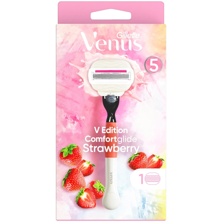 Gillette Venus Rakhyvel Comfortglide Strawberry 1st rakblad i gruppen HELSE OG SKJØNNHET / Hår & styling / Barbering og trimming / Barberhøvler og tilbehør hos TP E-commerce Nordic AB (C13120)