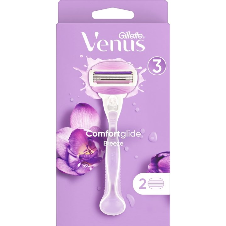 Gillette Venus Rakhyvel Comfortglide Breeze 2st rakblad i gruppen HELSE OG SKJØNNHET / Hår & styling / Barbering og trimming / Barberhøvler og tilbehør hos TP E-commerce Nordic AB (C13121)