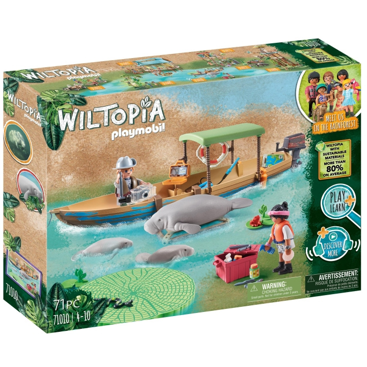 Playmobil Wiltopia - Båttur til sjøkuene i gruppen LEKER, BARN OG BABY / Leker / Figurer, miniatyrer og tilbehør hos TP E-commerce Nordic AB (C13181)