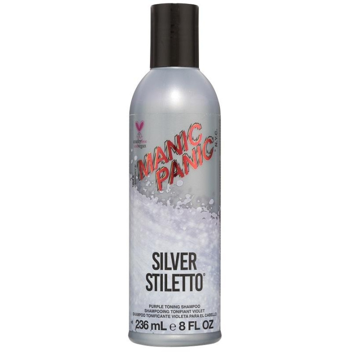 Manic Panic Silver Stiletto Shampoo 236ml i gruppen HELSE OG SKJØNNHET / Hår & styling / Hårpleie / Hårfarge / Sølv sjampo hos TP E-commerce Nordic AB (C13296)