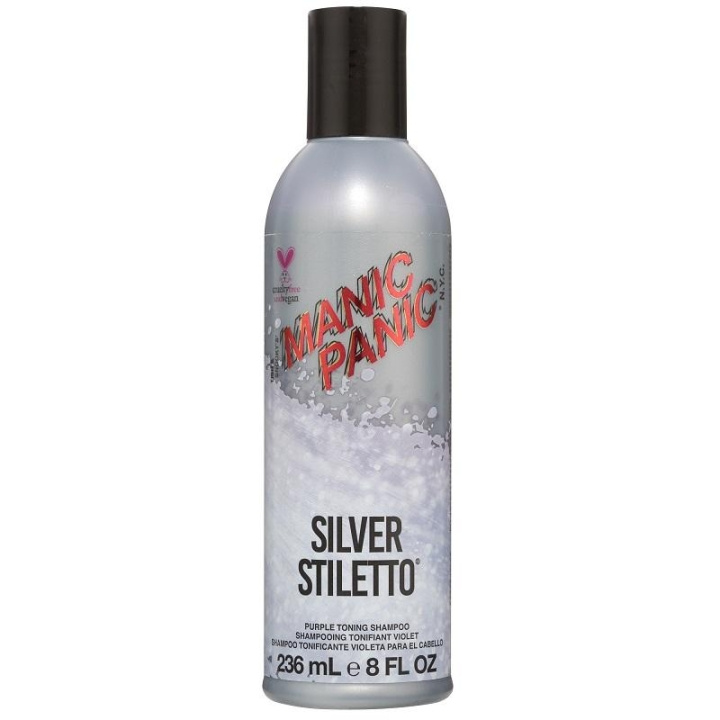 Manic Panic Silver Stiletto Shampoo 236 ml i gruppen HELSE OG SKJØNNHET / Hår & styling / Hårpleie / Hårfarge / Sølv sjampo hos TP E-commerce Nordic AB (C13296)