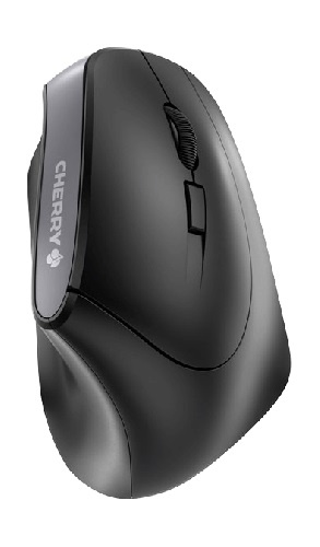 Cherry MW 4500 - Ergonomisk vertikal trådløs mus, svart i gruppen Datautstyr / Mus & Tastatur / Mus / Trådløs hos TP E-commerce Nordic AB (C13548)