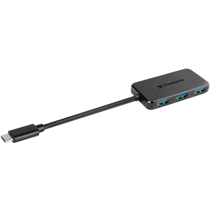 Transcend USB-C-hub med 4 USB-porter i gruppen Datautstyr / Datamaskin Tilbehør / USB-Hubs hos TP E-commerce Nordic AB (C13596)