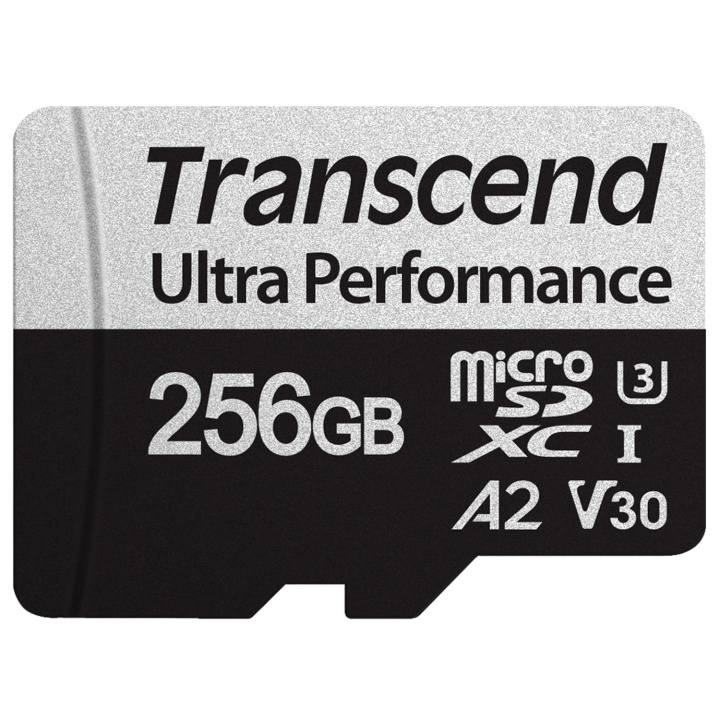 Transcend microSDXC 340S 256GB U3 A2 V30 (R160/W125) i gruppen Elektronikk / Lagringsmedia / Minnekort / MicroSD/HC/XC hos TP E-commerce Nordic AB (C13606)