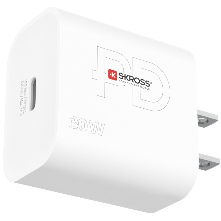 SKROSS Power Charger US/Japan mfl. 1xUSB-C PD 30W i gruppen HJEM, HUS OG HAGE / El og belysning / Reiseadaptere hos TP E-commerce Nordic AB (C13650)