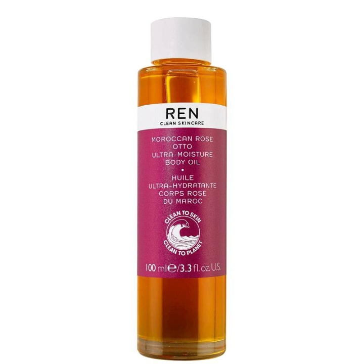 REN Moroccan Rose Otto Ultra-Moisture Body Oil 100ml i gruppen HELSE OG SKJØNNHET / Hudpleie / Kroppspleie / Kroppsolje hos TP E-commerce Nordic AB (C13777)