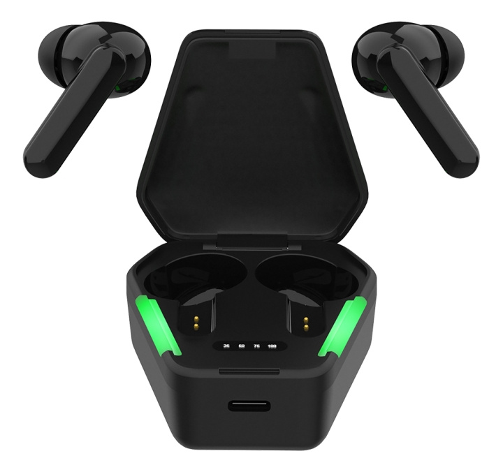 Streetz T300 Gaming TWS svart i gruppen Elektronikk / Lyd & Bilde / Hodetelefoner & Tilbehør / Hodetelefoner hos TP E-commerce Nordic AB (C13844)