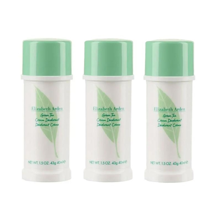 3-pack Elizabeth Arden Green Tea Cream Deodorant 40ml i gruppen HELSE OG SKJØNNHET / Duft og parfyme / Deodorant / Deo for henne hos TP E-commerce Nordic AB (C13884)