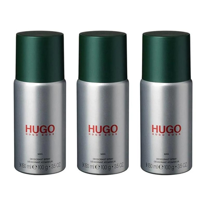 Hugo Boss 3-pk Hugo Boss Hugo Man Deo Spray 150ml i gruppen HELSE OG SKJØNNHET / Duft og parfyme / Deodorant / Deo for han hos TP E-commerce Nordic AB (C13892)