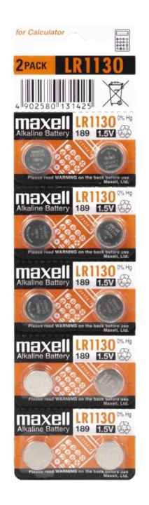 Maxell LR1130 10-pakning i gruppen Elektronikk / Batterier & Ladere / Batterier / knappcelle hos TP E-commerce Nordic AB (C13913)